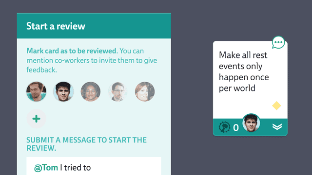 Screenshot of a review