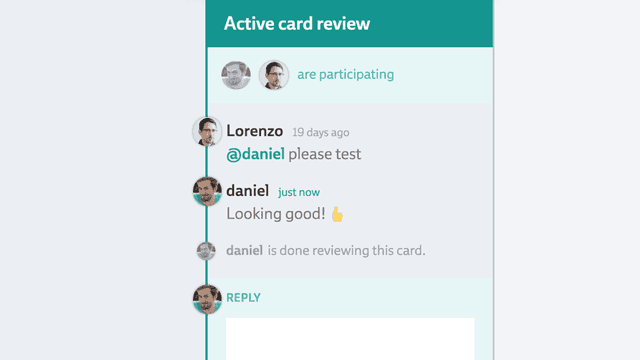 Screenshot of a review