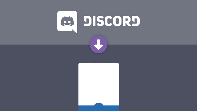 Image of a Discord logo going into a card