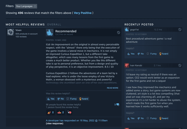 Steam Reviews