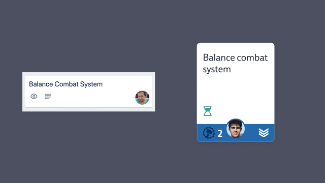 Screenshot of a card